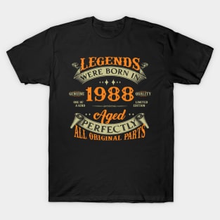 Legends Were Born In 1988 35th Birthday T-Shirt